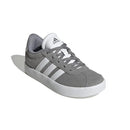 ADIDAS UNISEX-CHILD VL COURT 3.0 SIZE: YOUTH 13 - GRAY/WHITE - Like New