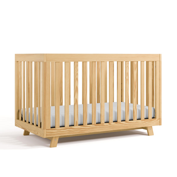 STORKCRAFT BECKETT 3-IN-1 CONVERTIBLE CRIB NATURAL GREENGUARD GOLD CERTIFIED - Like New