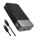 JUOVI POWER BANK 65W 20000MAH 2 USB-C & 2 USB-A PORTS J2931 - BLACK - Like New