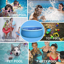 TH-POOL Easy Set Outdoor Inflatable Round Above Ground Pool (10ft x 30in) - Blue - Like New