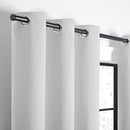 ECLIPSE ANDOVER SOLID TRIPLEWEAVE GROMMET CURTAINS (2 PANELS) 42 X 84 IN - WHITE - Like New