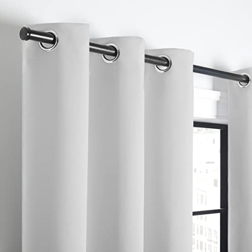 ECLIPSE Andover Solid Tripleweave Thermal Blackout Grommet Curtain 2 Panels - Brand New