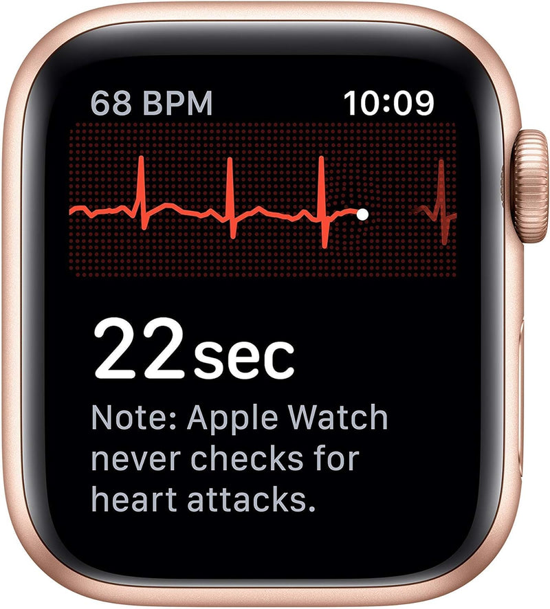 APPLE WATCH SERIES 5 GPS + LTE 44mm GOLD ALUMINUM CASE WITH PINK SAND SPORT BAND - Like New
