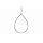 THE SAK WOMEN'S OPEN TEARDROP DROP EARRINGS ONE SIZE - SILVER - Brand New
