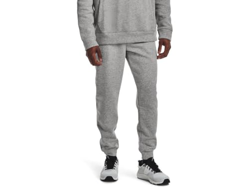 1317455 UNDER ARMOUR MEN'S UA HUSTLE FLEECE JOGGERS HEATHER GREY XL - Brand New