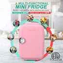 CROWNFUL Mini Fridge, 4 Liter/6 Can, Portable Cooler and Warmer - Pink - Like New
