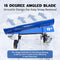 IDZO EFFICIENT SNOW PUSHER 37" REVERSIBLE ANGLED BLADE 5JHI - BLUE - Like New