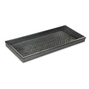 DOUBLE CIRCLES DARK ZINC GRAY 30 IN. X 13 IN. BOOT TRAY FOR BOOTS, SHOES, 205DZ - Like New