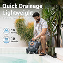 Gosvor Pivot Cordless Robotic Pool Cleaner, Climbing, Up to 50 FT Length - Gray - Like New