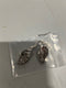 GENERIC SILVER AND WHITE LEAF EARRINGS - SILVER AND WHITE - Like New