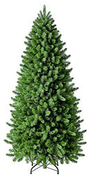 EVERGREEN CLASSICS 6.5 FT PRE-LIT VERMONT SPRUCE CHRISTMAS TREE - GREEN - Like New