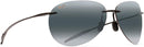 MAUI JIM SUGAR BEACH POLARIZED SUNGLASSES MJ-421 - GLOSS BLACK/NEUTRAL GREY LENS - Like New