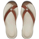 KEEN WAIMEA LEATHER FLIP-FLOPS - WOMEN SIZE 9 - SORREL HORSE/PLAZA TAUPE - Brand New