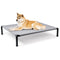 HEEYOO Elevated Dog Bed Cooling Raised Pet Cot Chew Proof Mesh Fabric - GRAY - Like New