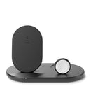 BELKIN 3-IN-1 WIRELESS CHARGER FAST CHARGING STAND WIZ001 - BLACK - Like New