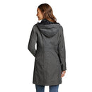 7343-0123 EDDIE BAUER WOMENS GIRL ON THE GO TRENCH DARK CHARCOAL SIZE M - Brand New