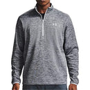 1357145 Under Armour Men's Armour Fleece 1/2 Zip T-ShirtS Halo Gray/Black - Like New