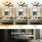 PARROT UNCLE 65" FARMHOUSE PLYWOOD INDOOR LARGE CEILING FAN, LIGHT - GOLD/BLACK - Like New