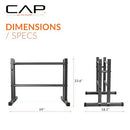 CAP BARBELL RK-3DMK 24" UTILITY RACK DUMBBELLS, MEDICINE BALLS AND KETTLEBELLS - Like New