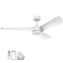 cumilo 54" Smart White Ceiling Fans Lights and Remote DC Motor - B0BFD7J67K - Brand New