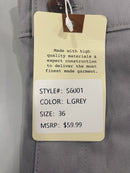 ROAMING SOUL MEN'S COTTON FLEX STRETCH CARGO SHORTS SIZE 36 - LIGHT GRAY - Brand New