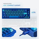 Keychron Q2 Wired Custom Mechanical Keyboard Knob Version 65% QMK/VIA - Navy - Like New