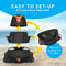 NATIONAL GEOGRAPHIC Volcano Bean Bag Toss Backyard Game Set 5 Games - Amazon - Like New