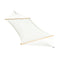 BLISS HAMMOCKS COTTON ROPE HAMMOCK W/ SPREADER BAR, 60-IN. WIDE - WHITE - Like New