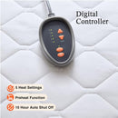 BEAUTYREST COTTON BLEND HEATED MATTRESS PAD SECURE COMFORT TECHNOLOGY - WHITE - Brand New