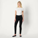 AMAZON ESSENTIALS WOMEN STRETCH DENIM MID-RISE PULL-ON SKINNY JEGGING BLACK 14SH - Brand New