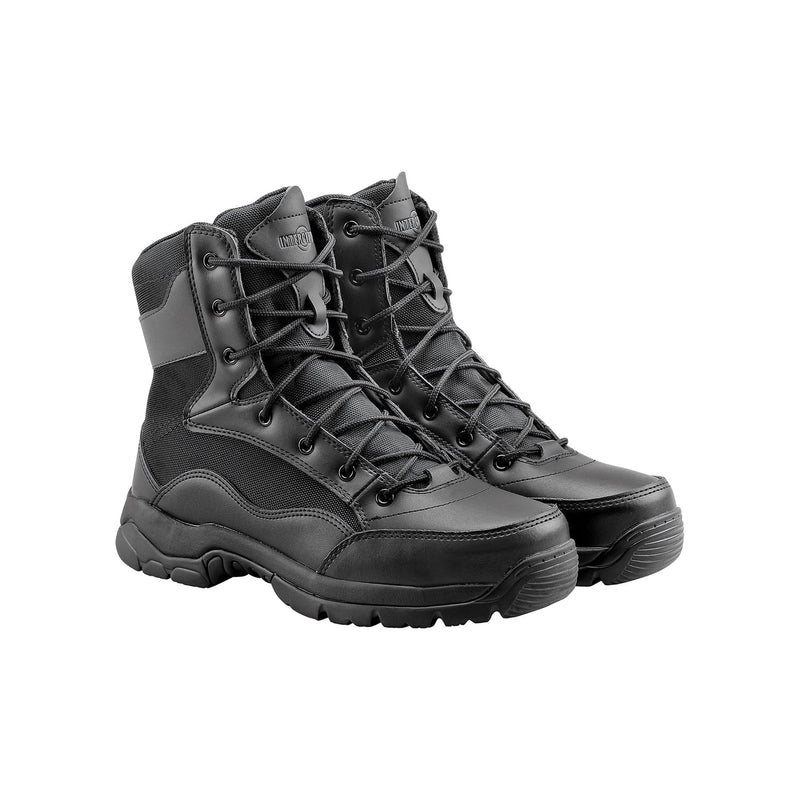 28035145 INTERCEPTOR MEN'S FORCE 6" STEEL TOE TACTICAL BOOTS SIZE MEN 12 - BLACK - Like New