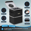 Knode Car Trash Can with Lid Waterproof Trash Bin for Car C012-B - Black - Brand New