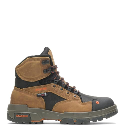 Wolverine Men's Legend 6 Inch Waterproof Comp Work Boot Shoe Tan Size 9 - Like New