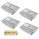MD-15161-4P SL/GREEN Hotel Pan Full Size Steam Table Pan 4" Deep (4 Pack) - Brand New
