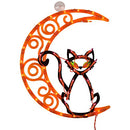 Impact Innovations Halloween Lighted Silhouette 14x17 - Cat on Moon - Brand New