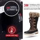 ALEADER WOMENS COLD WEATHER WINTER BOOTS WATERPROOF SNOW BOOTS SIZE: 11 - BROWN - Like New