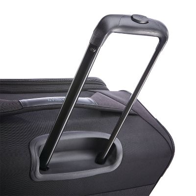 AMERICAN TOURISTER PHENOM SOFTSIDE LARGE CHECKED SPINNER SUITCASE - BLACK - Like New