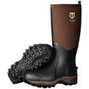 B07TMMLJJ7 - TIDEWE Rubber Neoprene Boots for Men and Women, Brown,M8/W9 - Brand New