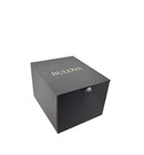 BULOVA MEN'S MODERN DIAMOND QUADRA QUARTZ - SIZE: MEN 20 MILLIMETERS - BLACK - Brand New