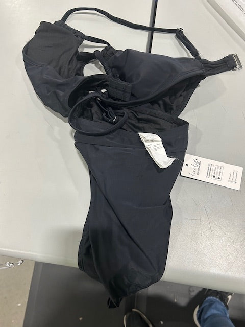 LIVE LIFE ON THE BEACH BLACK MEDIUM ONE PIECE WOMANS SWIMSUIT - SIZE: M - BLACK - Like New