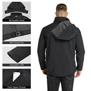 OUTDOOR VENTURES LIGHTWEIGHT SOFTSHELL JACKET FLEECE HOODED MEN'S XL BLACK - Brand New