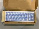 LEADSAIL WIRELESS KEYBOARD AND MOUSE COMBO, PC - BLUE WHITE - Like New