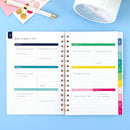 AT-A-GLANCE Planner 2025-2026 Academic, Ley, Monthly, Flex Cover, Happy Stripe - Brand New