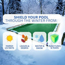 SWIMLINE HYDROTOOLS Supreme Guard Heavy Duty Winter Pool Cover Green/Black - Like New