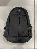 HUGO TARIC NYLON BLEND DOUBLE POCKET BACKPACK,ONE SIZE - PITCH BLACK - Like New