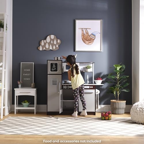 KidKraft Uptown Espresso Wooden Play Kitchen with Play Phone - Espresso - Like New