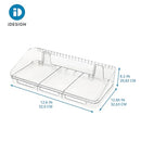 iDesign Storage Shelf, Wall Space Collection Wall Mount Storage Bin - Clear - Brand New