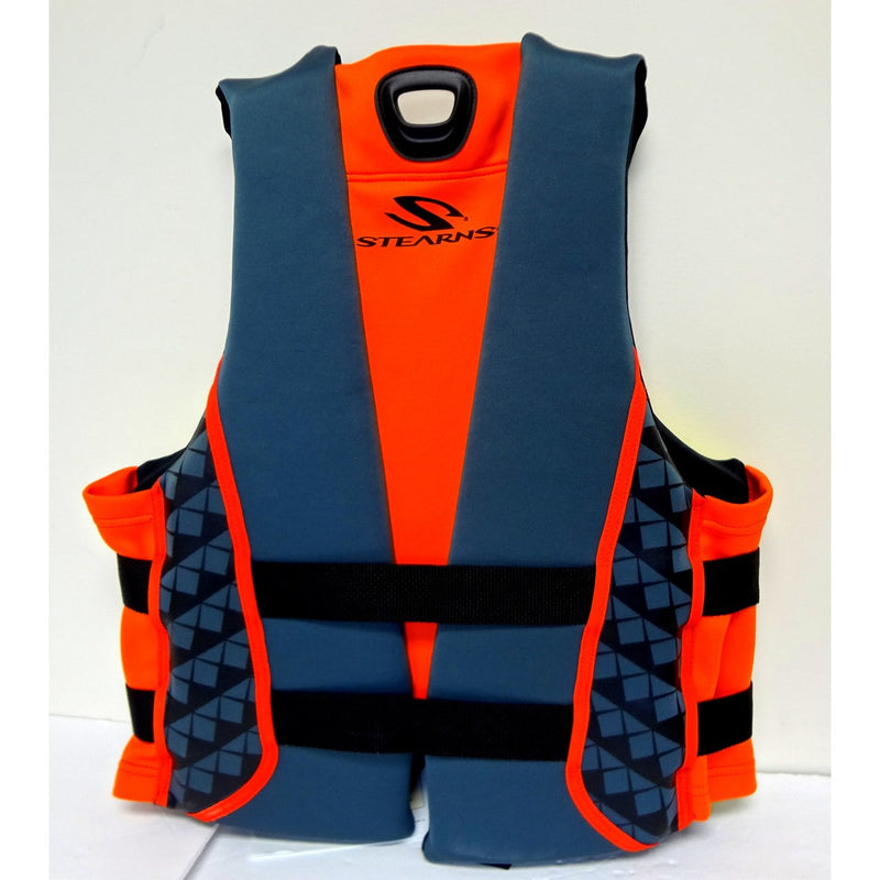 STEARNS V1 SERIES USCG APPROVED ADULT LIFE JACKET - SIZE: MEN MEDIUM - ORANGE - Like New