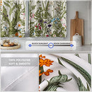 AIMEGO Kitchen Curains Spring Flower Botanical Vintage 36In 2 Panels - Floral - Like New