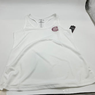 GALAXY BY HARVIC MOSTING TANK TOP BREATHABLE WICKING - SIZE: WOMEN M - WHITE - Brand New
